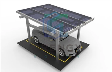 Carport solaire étanche en aluminium
