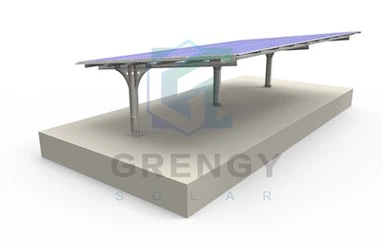 Abri solaire personnalisé en acier/aluminium HDG
