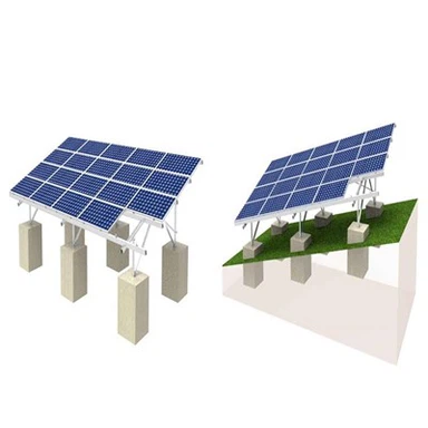 Systèmes de béton de montage solaire à toit plat