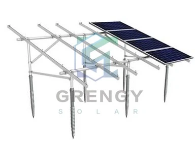 structure de montage solaire au sol fixe
