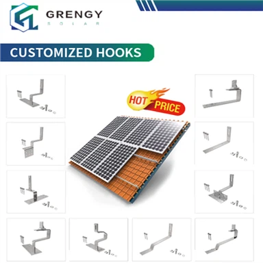 Supports de panneau solaire pour toit en tuile