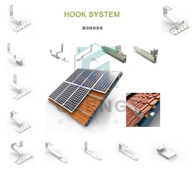 Kit de montage de panneau solaire pour toit de tuiles