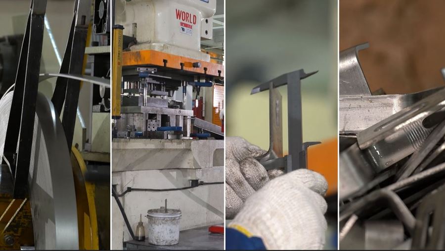 production of End clamp production of End clamp