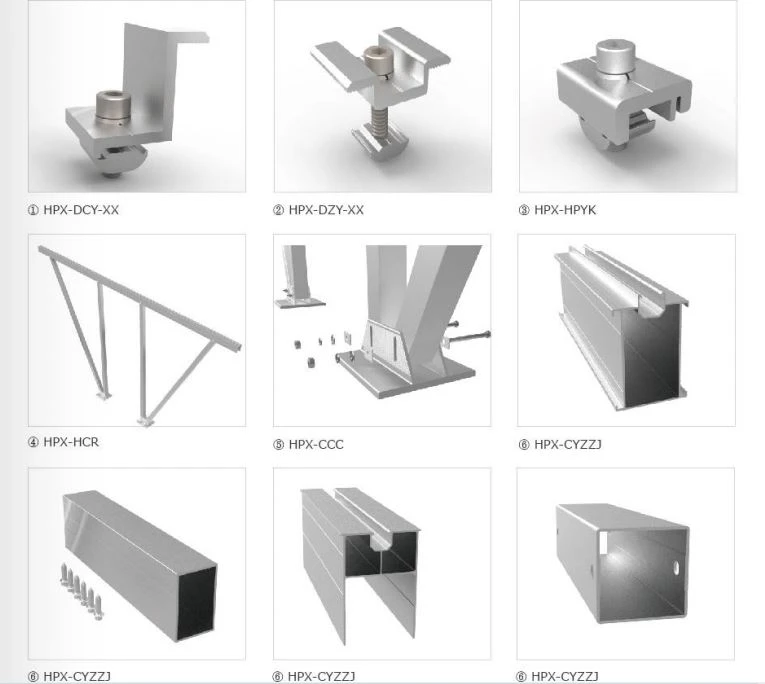 Aluminum Solar Carport Mounting Structure System
