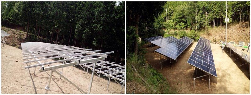 alumibum solar mounting system