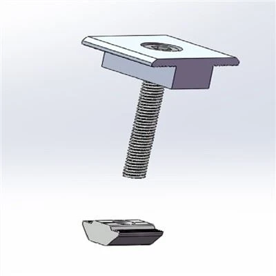 Système de support de toit de panneau solaire de bride