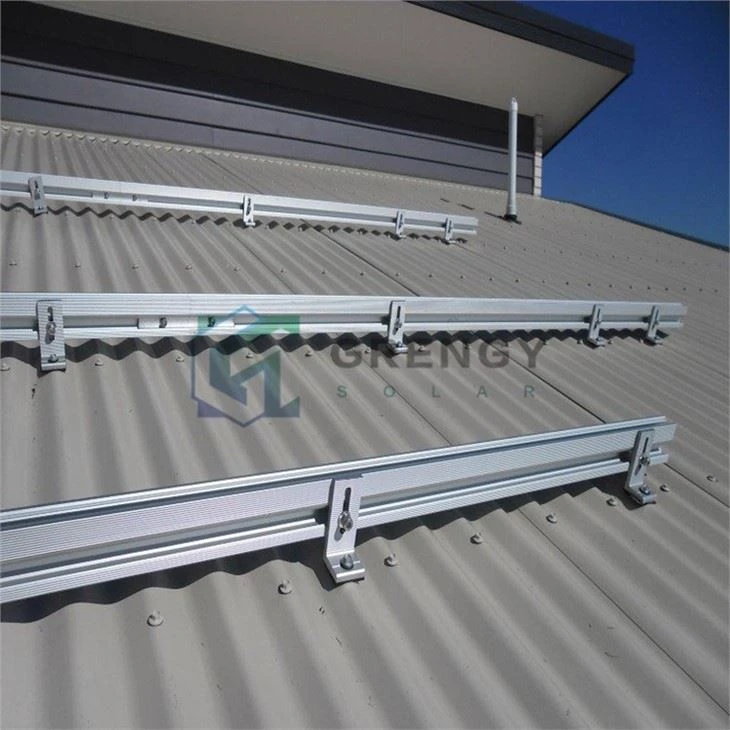 L Foot Bracket Solar Metal Roof Structure System