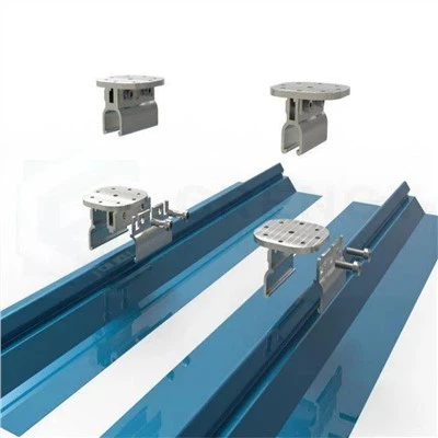 Supports et pinces de toit en métal - joint debout