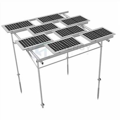 Système solaire de rayonnage au sol pour terres agricoles