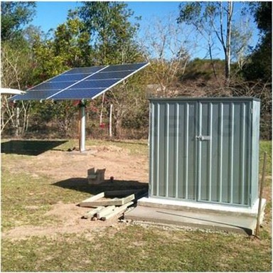 Supports solaires au sol monopolaires de 1 à 10 panneaux solaires