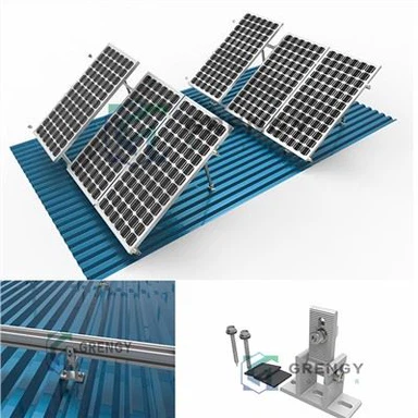 Kits d'inclinaison réglable Système de montage solaire sur toit métallique