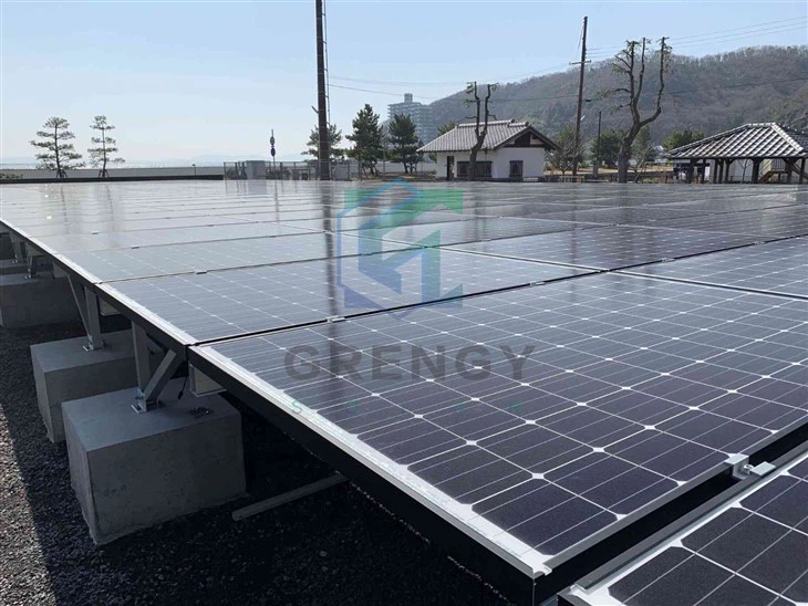 Concrete Foundation Solar Ground Mounting System