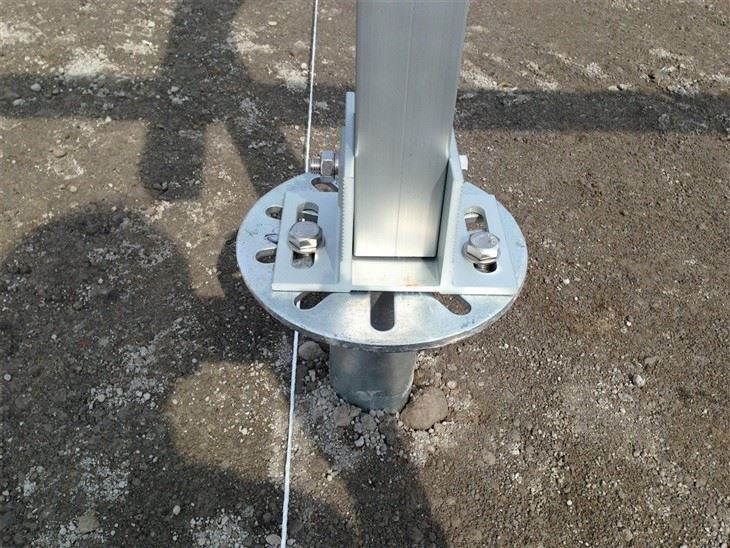Ground Mount System With Helical Pile best