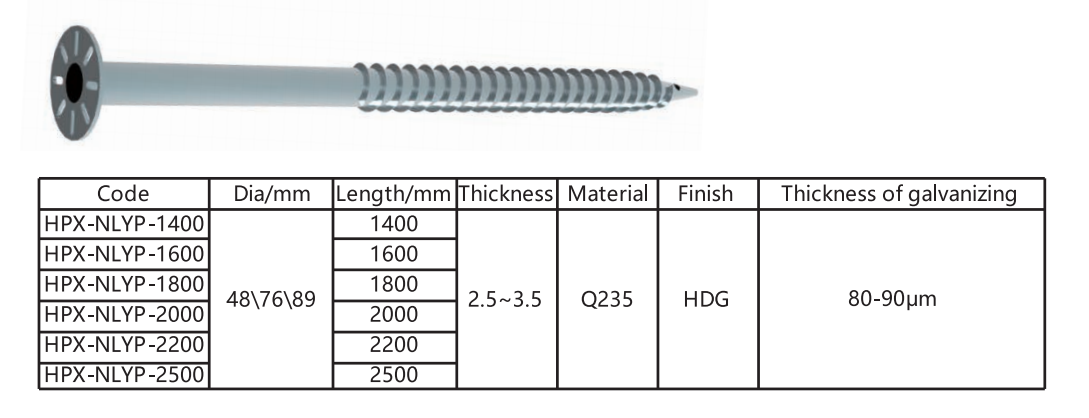 Galvanized Steel Solar Ground Screw Piles Galvanized Steel Solar Ground Screw Piles