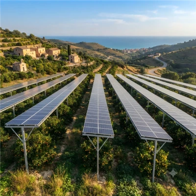 Structure de montage Agri PV pour les terres agricoles