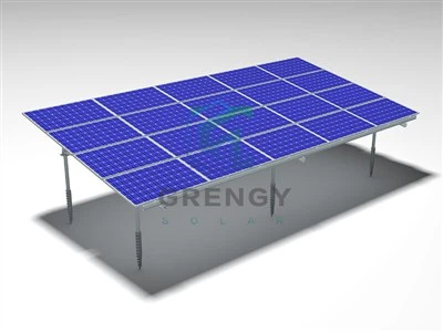 Structure de montage de panneau solaire modulaire en aluminium