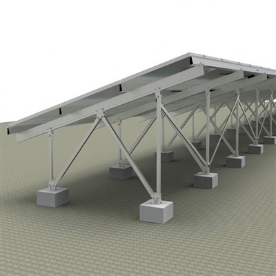 Support au sol en aluminium pour fondation en béton