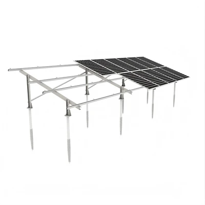 Terrain-Système de montage au sol adaptatif en acier ZAM avec fondation réglable