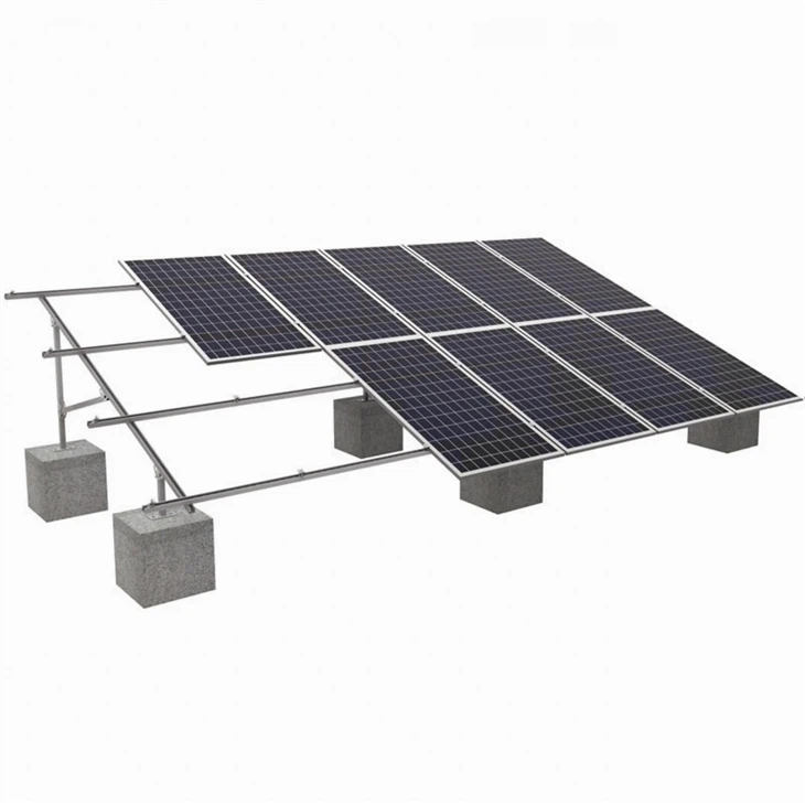 Systèmes de montage solaire au sol avec fondation en béton