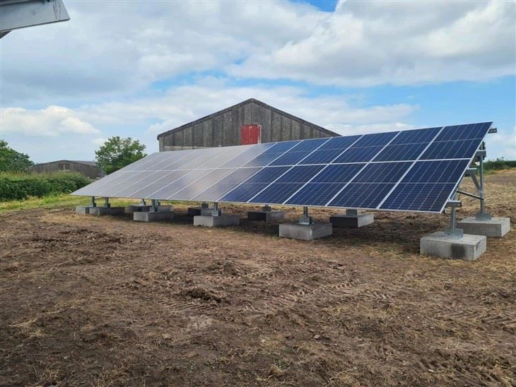 Solar Ground Mounting Systems With Concrete Foundation factory