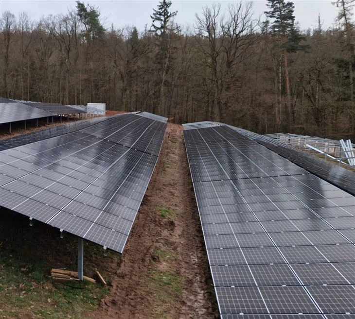 ZAM Coated Steel Solar Rack Ground Mount price